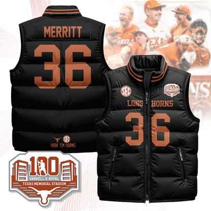 Texas Longhorns Unisex Puffer Vest