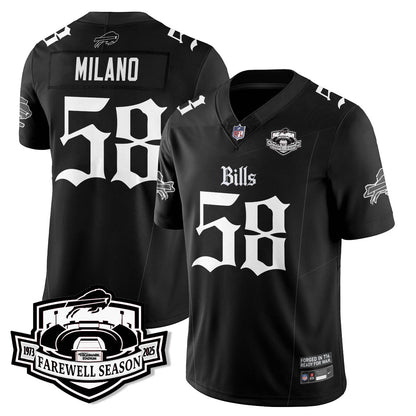 BUF Gothic Vapor Limited Jersey - Farewell Highmark Patch - All Stitched