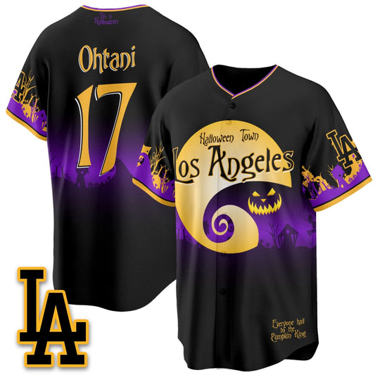 Los Angeles Dodgers "Halloween Town" Limited Jersey - Stitched