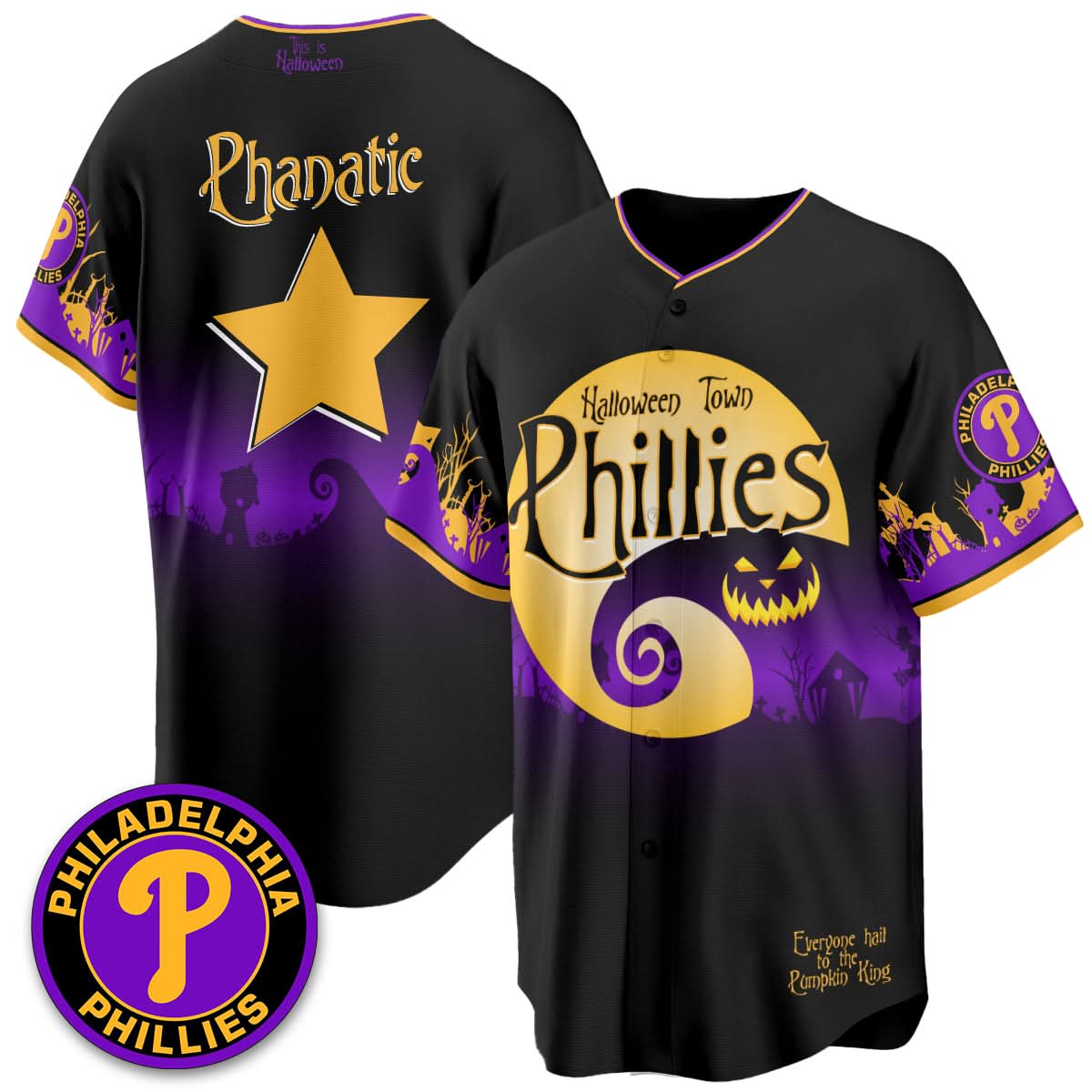 Philadelphia Phillies "Halloween Town" Limited Jersey - Stitched