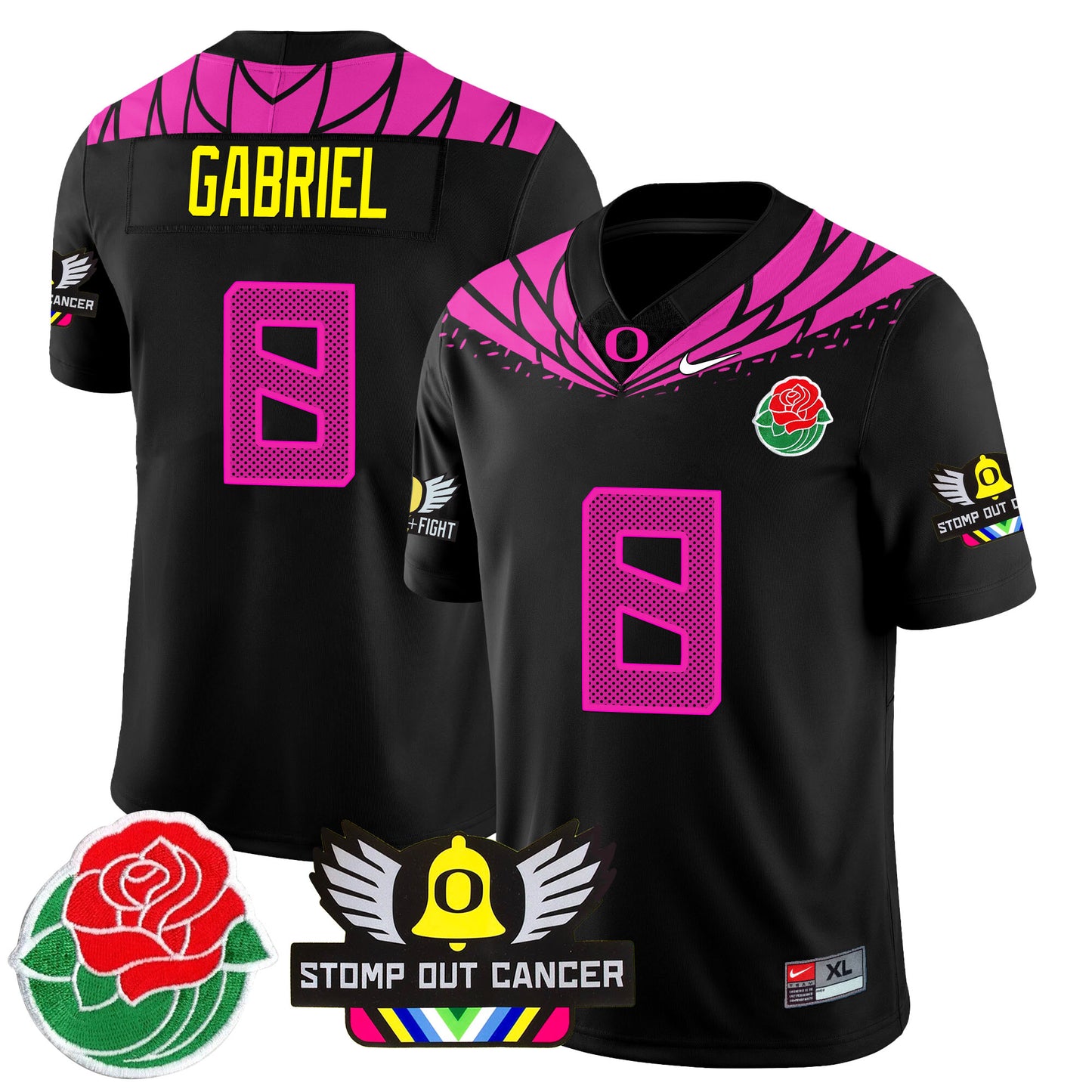 Oregon Alternate 2024 Rose Bowl Vapor Limited Jersey - All Stitched