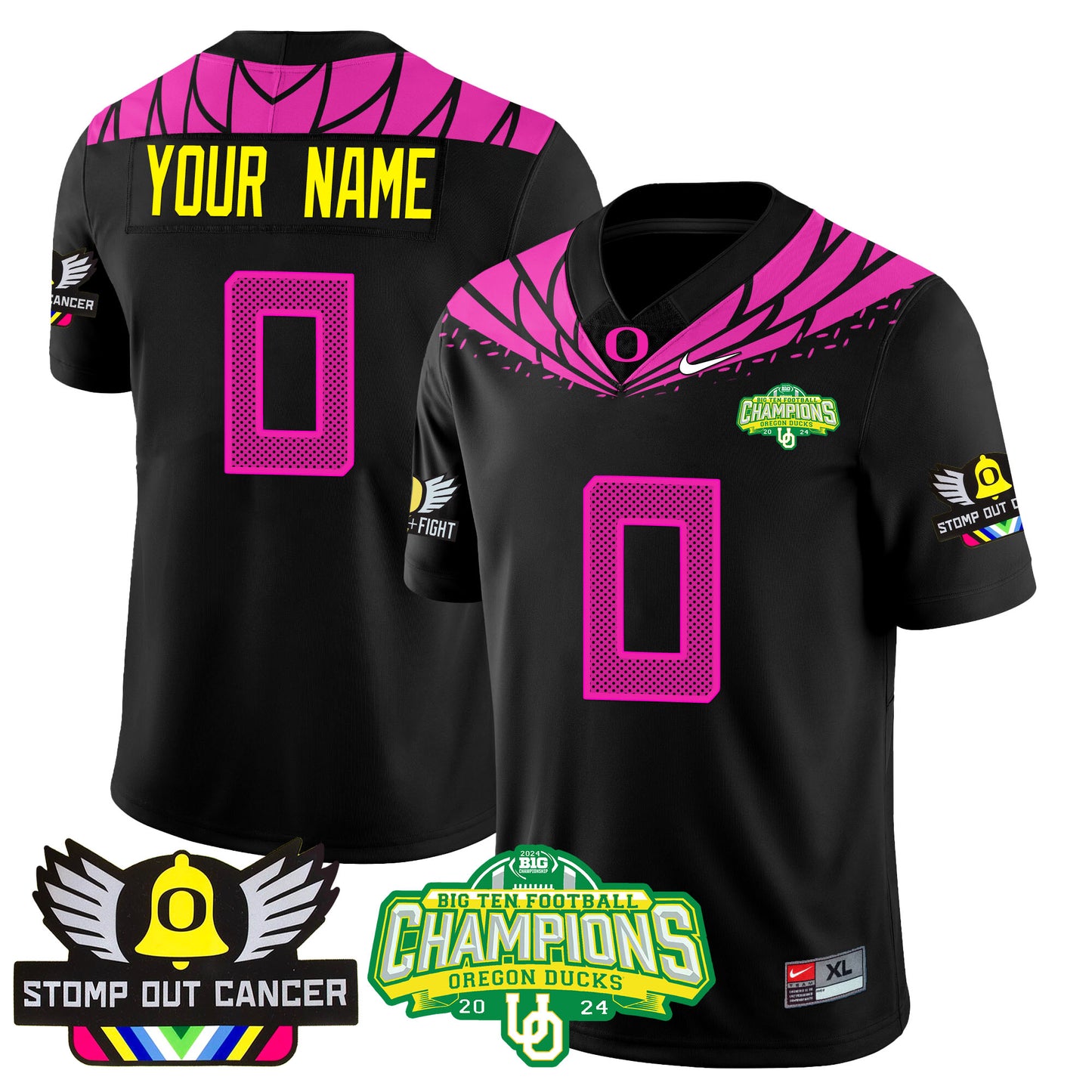 Custom Oregon Alternate 2024 Vapor Limited Jersey - All Stitched