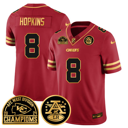 Chiefs 2024 AFC West Champs Jersey - All Stitched