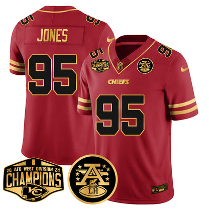 Chiefs 2024 AFC West Champions Jersey - All Stitched