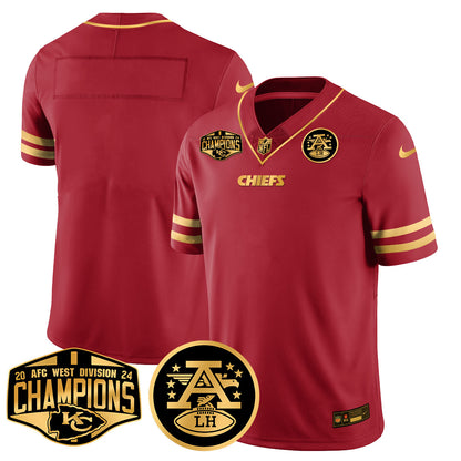 Chiefs 2024 AFC West Champions Jersey - All Stitched