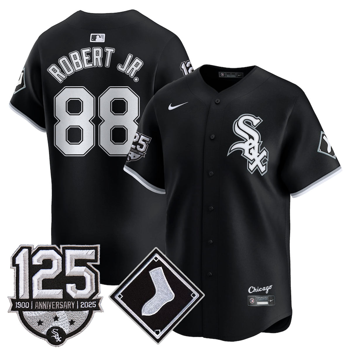 Chicago White Sox 125th Anniversary Jersey - All Stitched