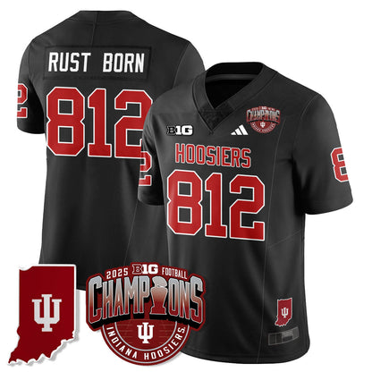 Indiana Hoosiers Vapor Limited Football Jersey - Big 10 Champions - All Stitched