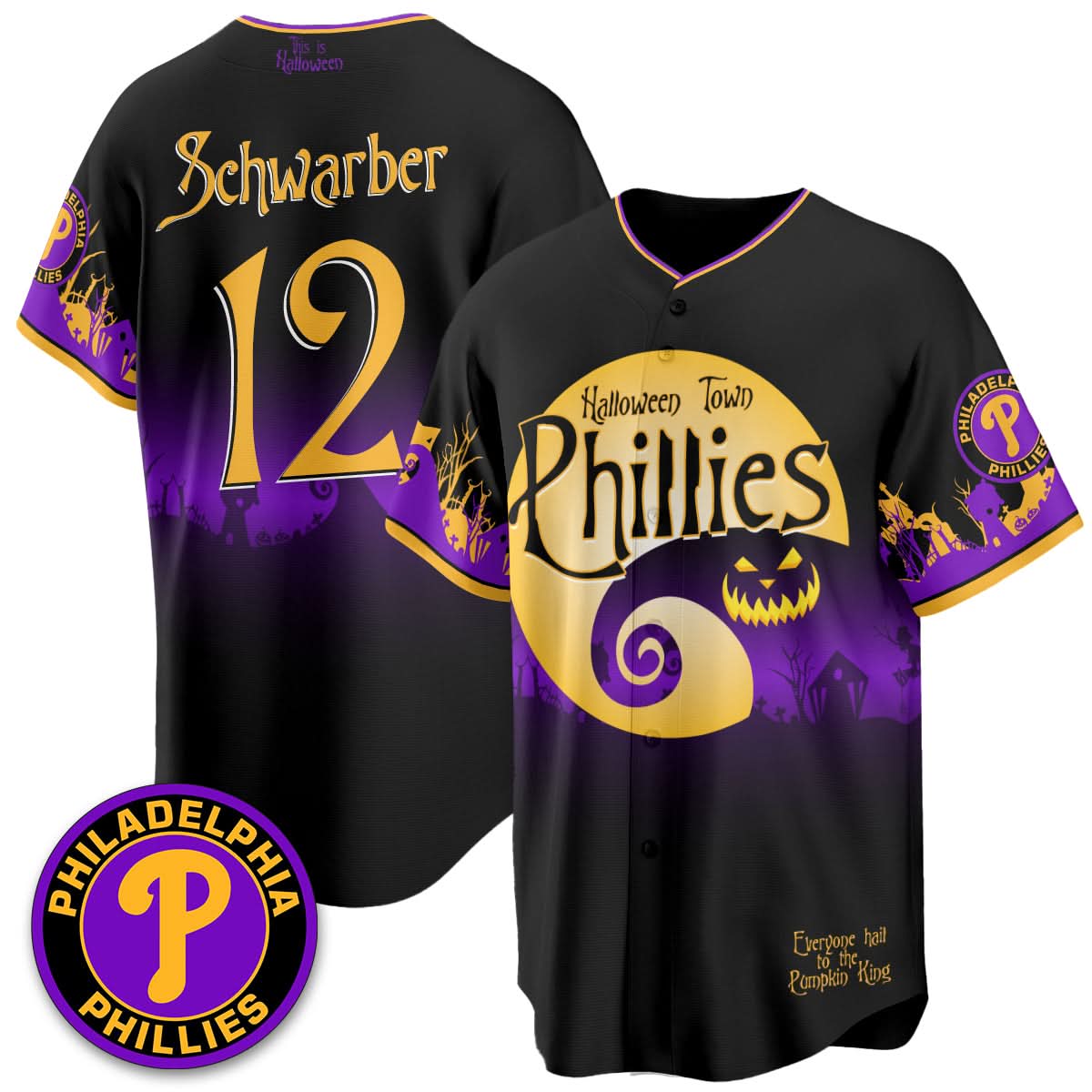 Philadelphia Phillies "Halloween Town" Limited Jersey - Stitched