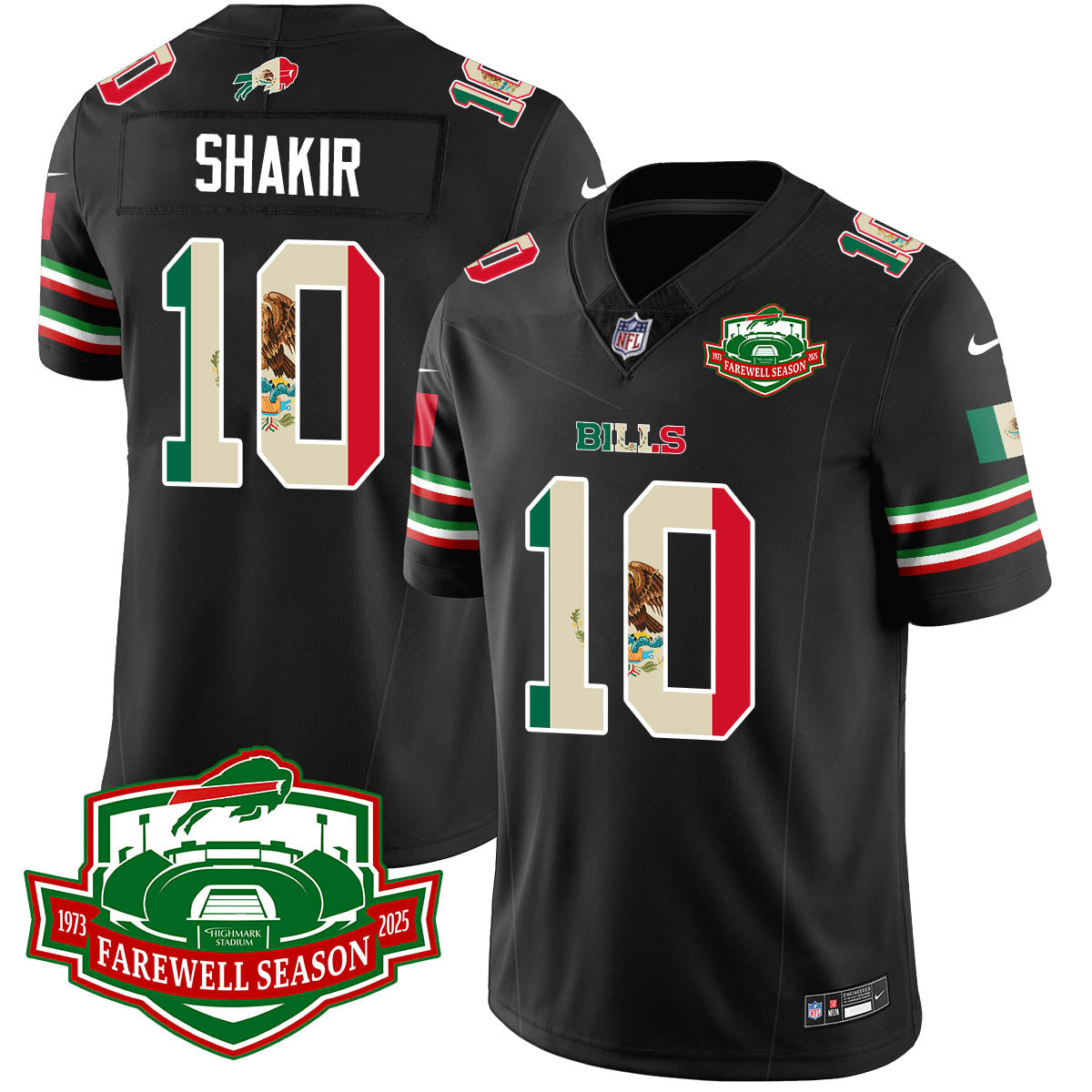 BUF Mexico Vapor Limited Jersey - All Stitched