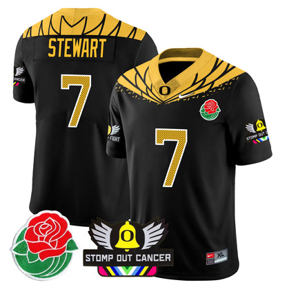 Oregon Alternate 2024 Rose Bowl Vapor Limited Jersey - All Stitched