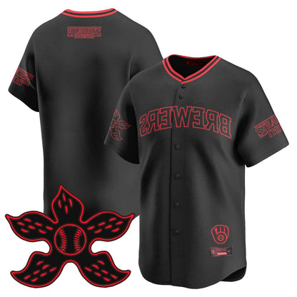 Milwaukee Brewers Stranger Things 2025 Limited Jersey - All Stitched