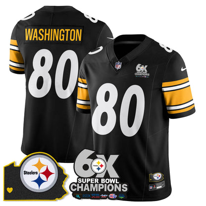 PIT 6-Time Champions Patch Vapor Limited Jersey - All Stitched