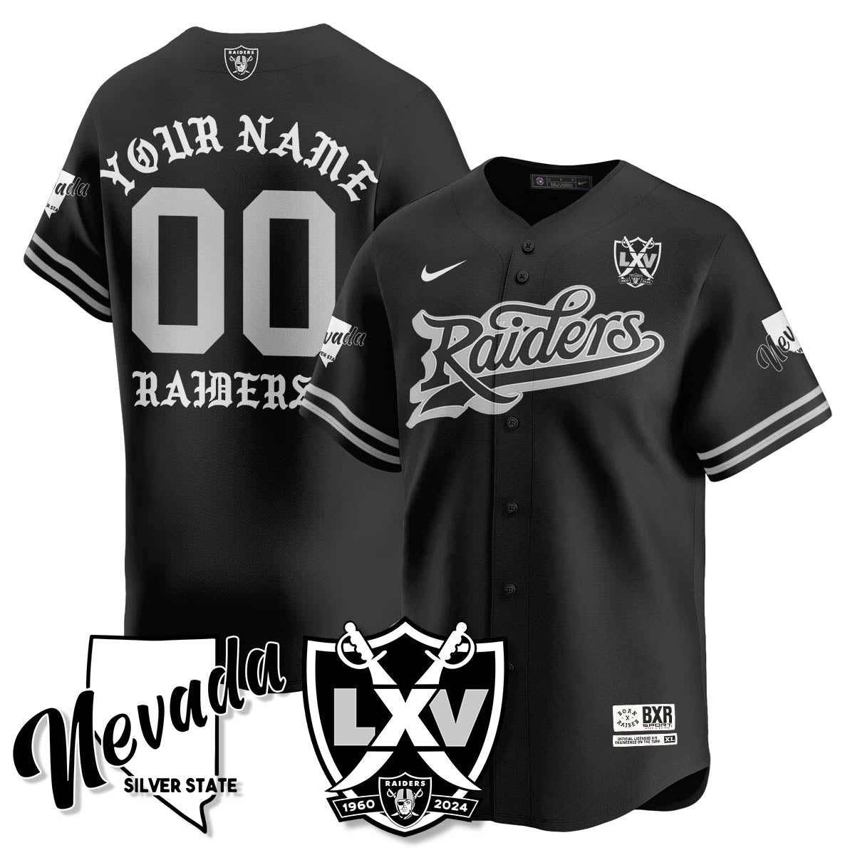 LVR Born x Raised Baseball Jersey - All Stitched