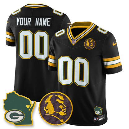 GB Vapor Limited Custom Jersey - John Madden Patch - All Stitched