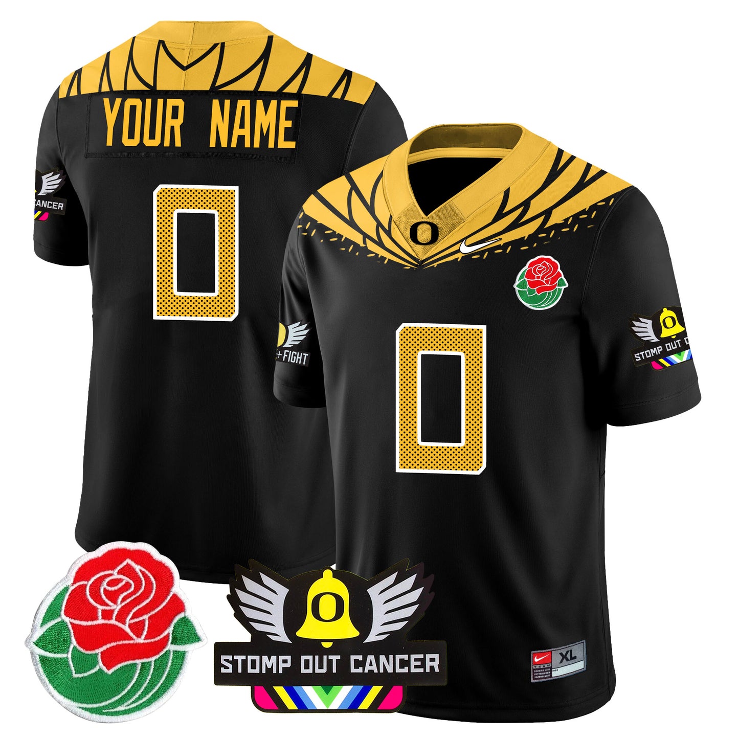 Custom Oregon Alternate 2024 Vapor Limited Jersey - All Stitched