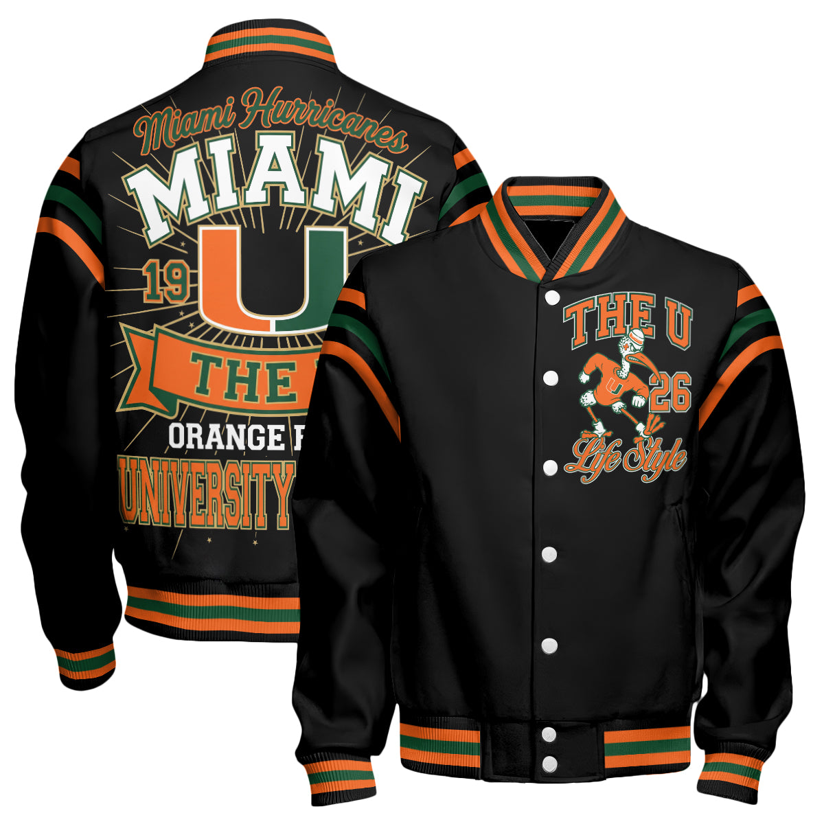 MIA "The U" Limited Edition Varsity Jacket - Printed
