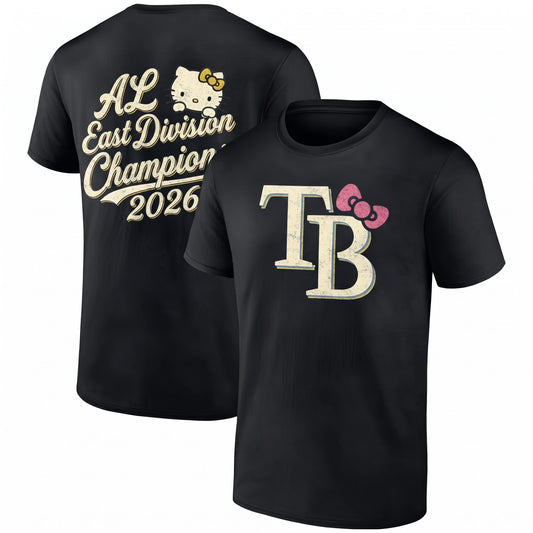 TB x Meow KT AL East Division Champions Two Sides T-Shirt - Printed V1