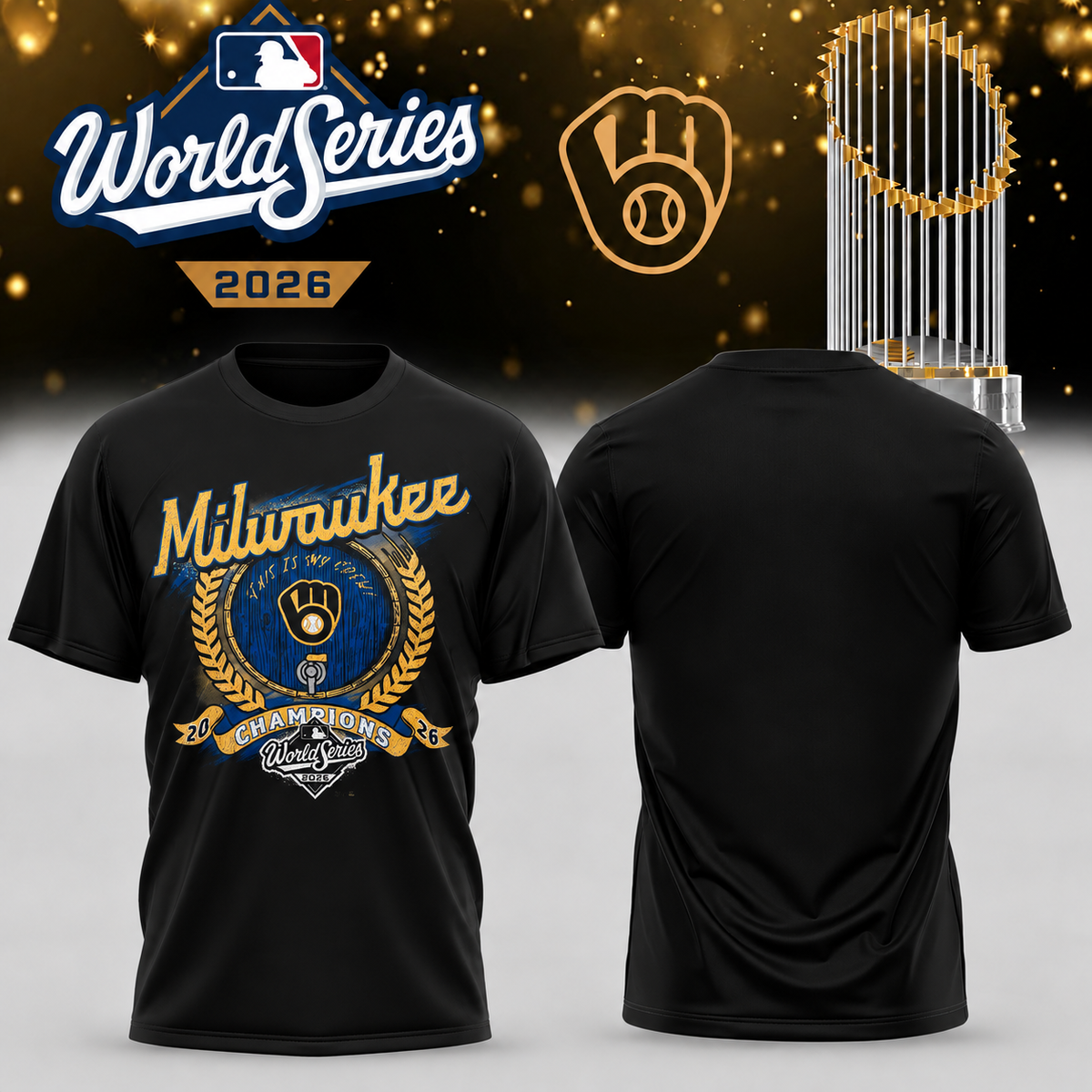 MIL World Series Champions One Side T-Shirt - Printed V31