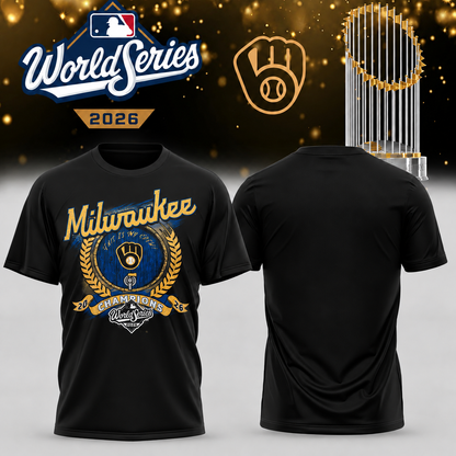 MIL World Series Champions One Side T-Shirt - Printed V31
