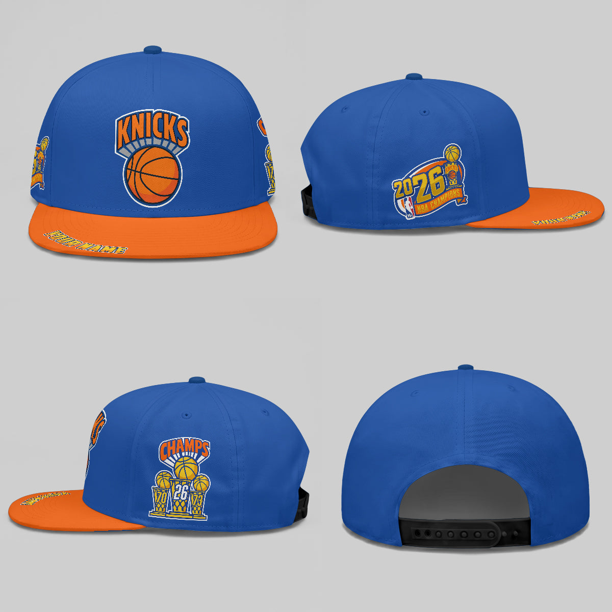 NYK 2026 Champions Personalized Snapback Cap - Printed
