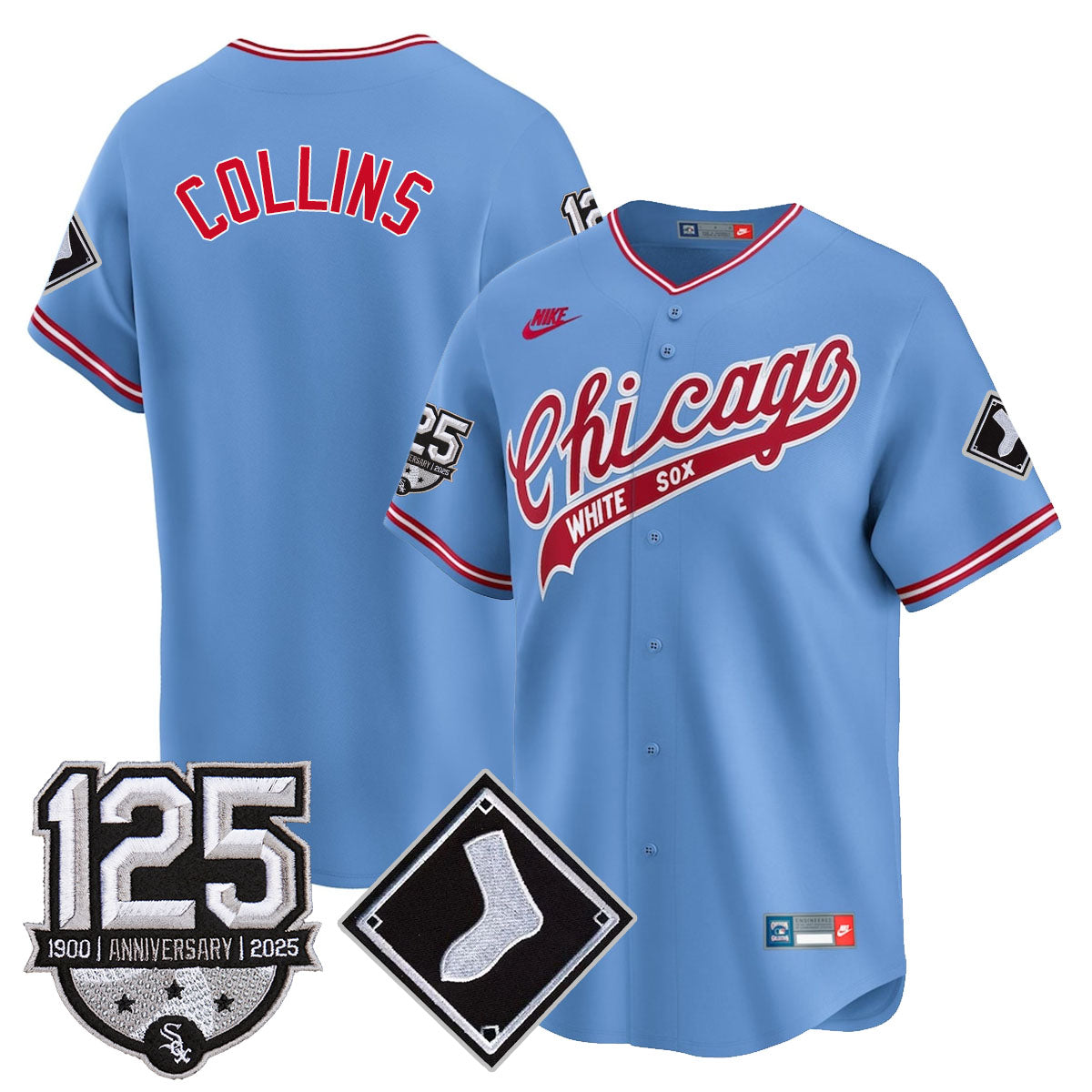 Chicago White Sox 125th Anniversary Jersey - All Stitched