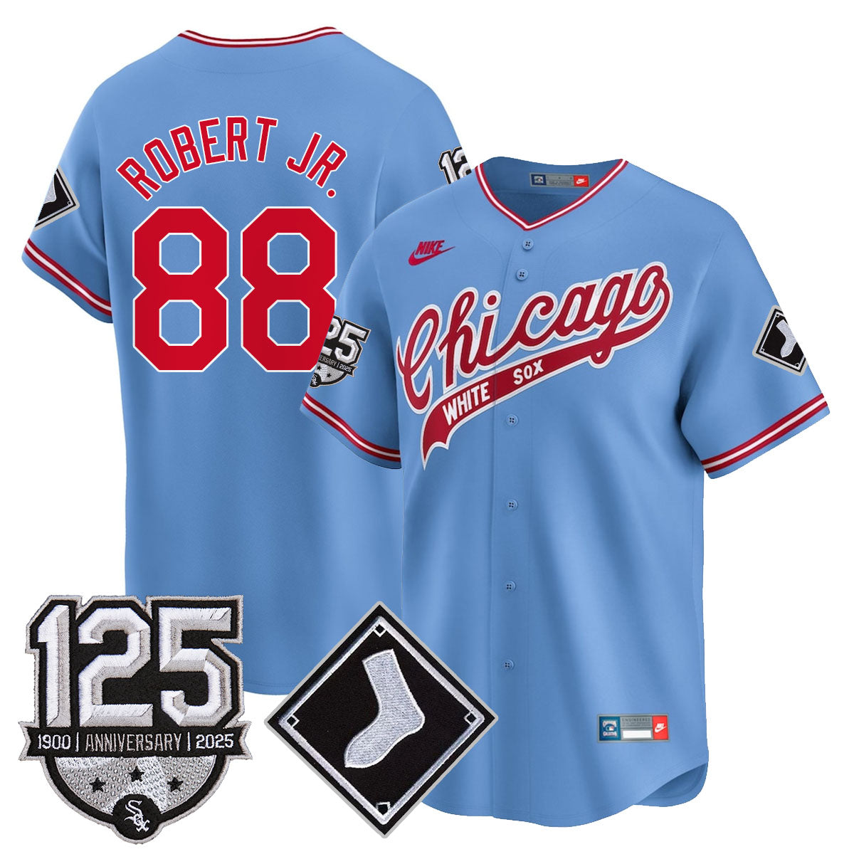 Chicago White Sox 125th Anniversary Jersey - All Stitched