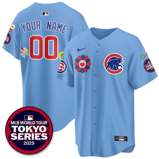 Chicago Cubs Tokyo Series 2025 Vapor Premier Limited  Custom Jersey - Stitched
