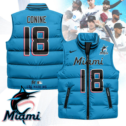Miami Marlins Unisex Puffer Vest