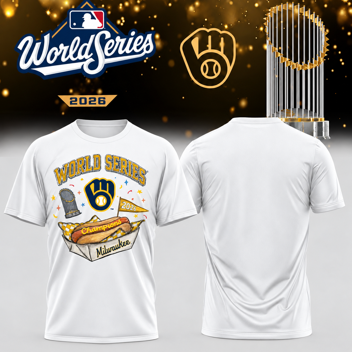 MIL World Series Champions One Side T-Shirt - Printed V40