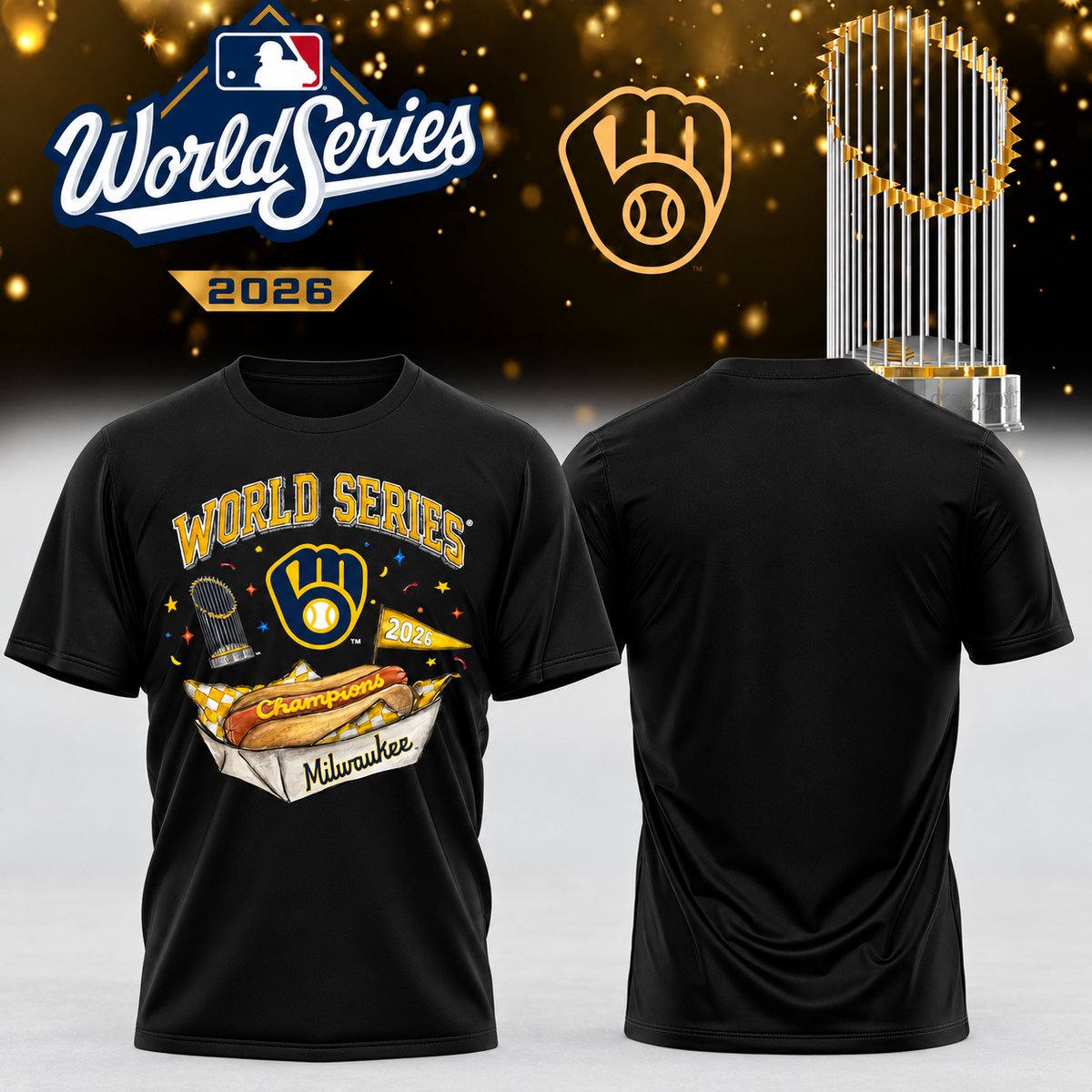MIL World Series Champions One Side T-Shirt - Printed V40