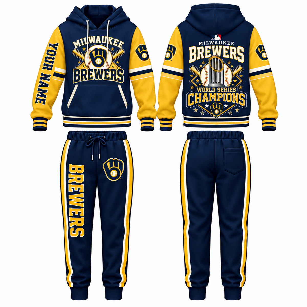 MIL 2026 World Series Champions Custom Hoodie Pants Set - Printed