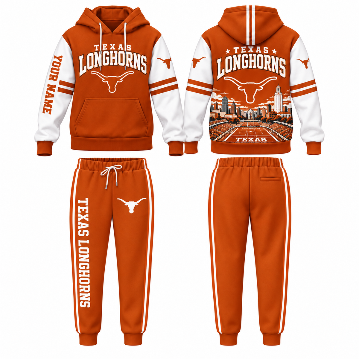 TEX Streetwear Custom Hoodie Pants Set - Printed