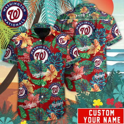 WN Special Hawaiian Design Button Shirt V2304 - The Lucky Shops