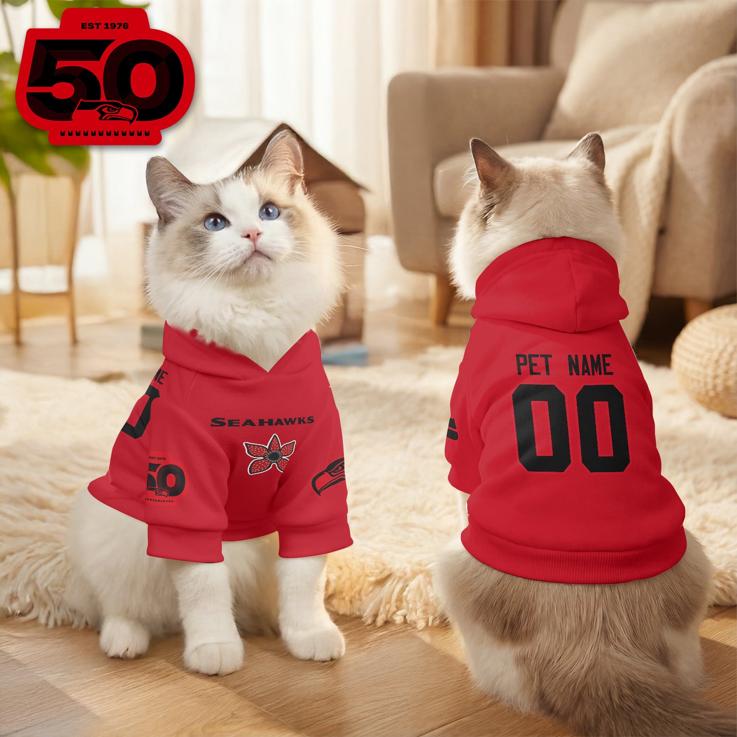 SEA Stranger Things Pet Hoodie