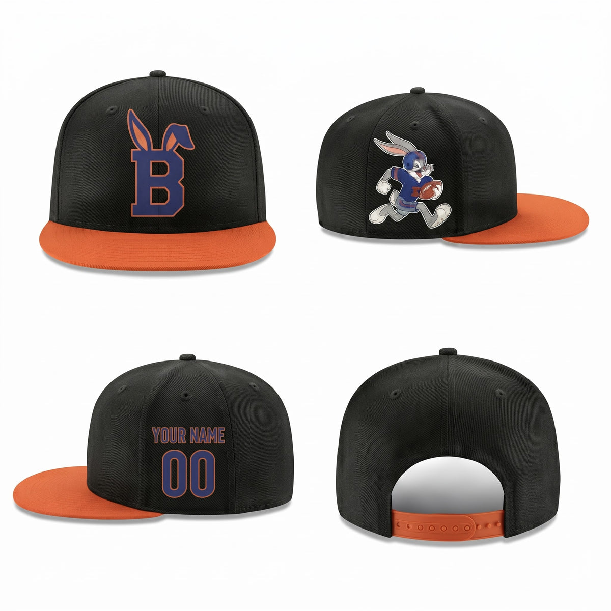 CHI x Bunny Personalized Snapback Cap - Printed