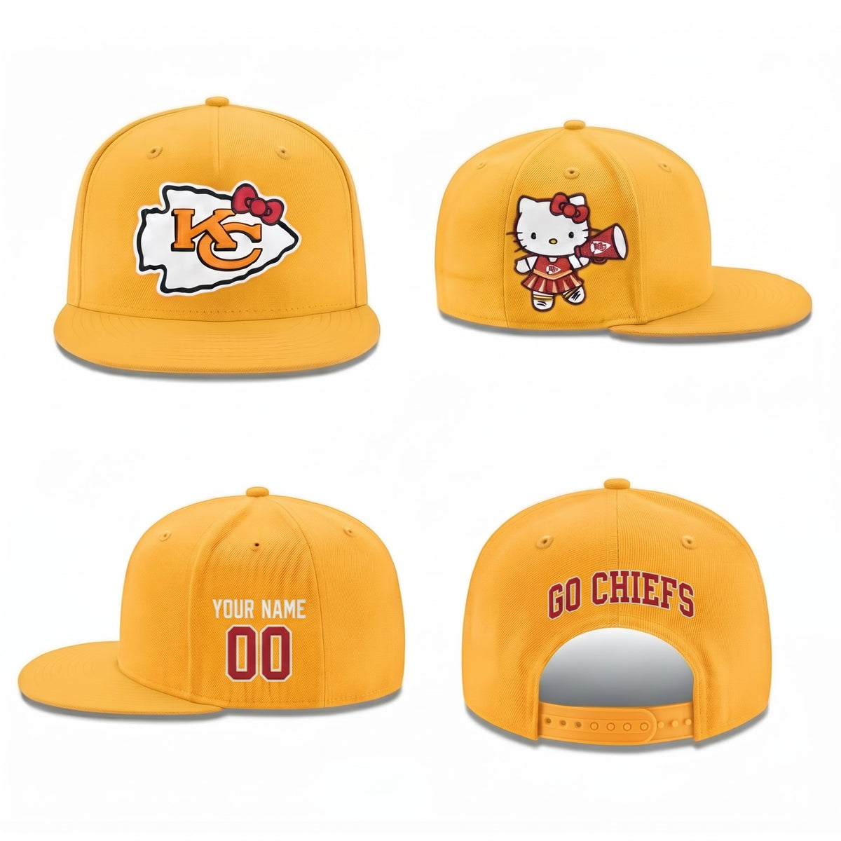 KC x Meow KT Personalized Snapback Cap - Printed