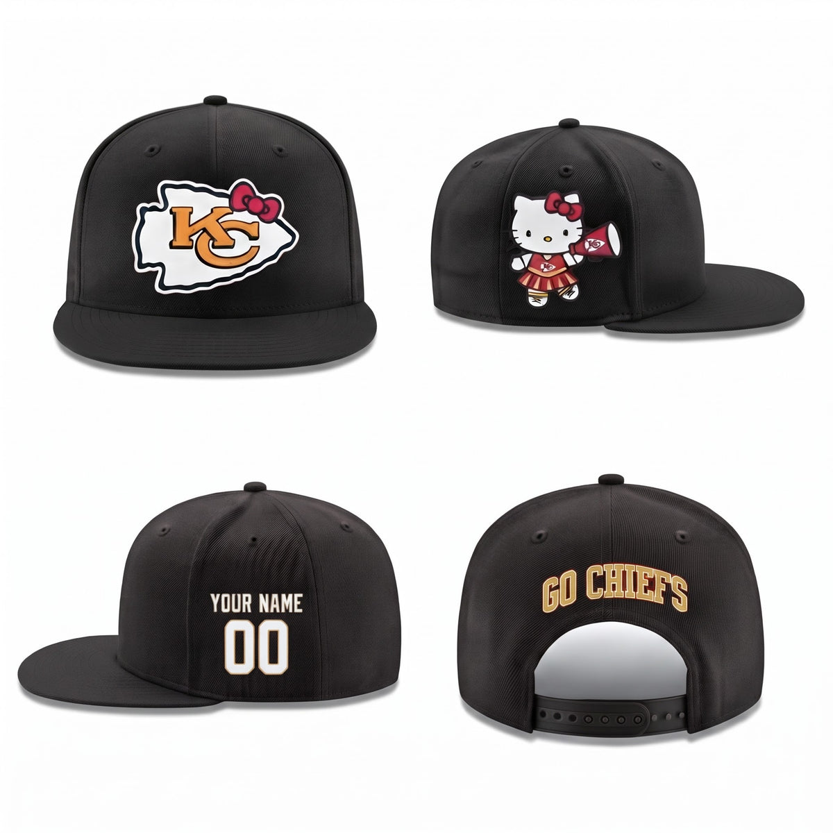 KC x Meow KT Personalized Snapback Cap - Printed
