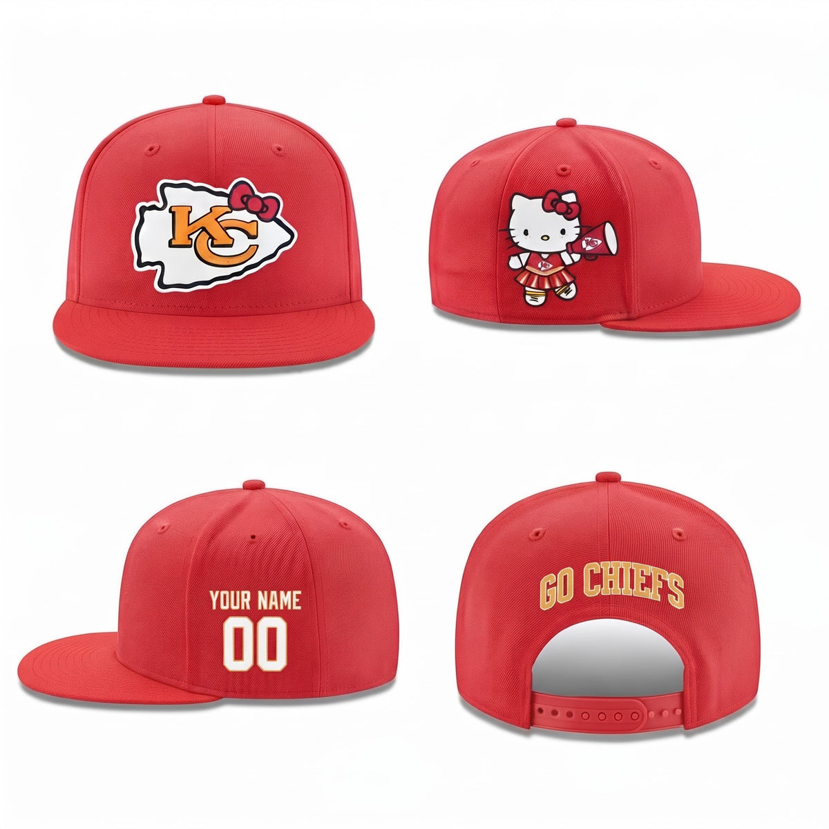 KC x Meow KT Personalized Snapback Cap - Printed