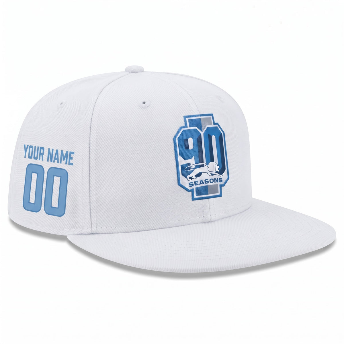 DET 90 Seasons Patch Personalized Snapback Cap - Printed