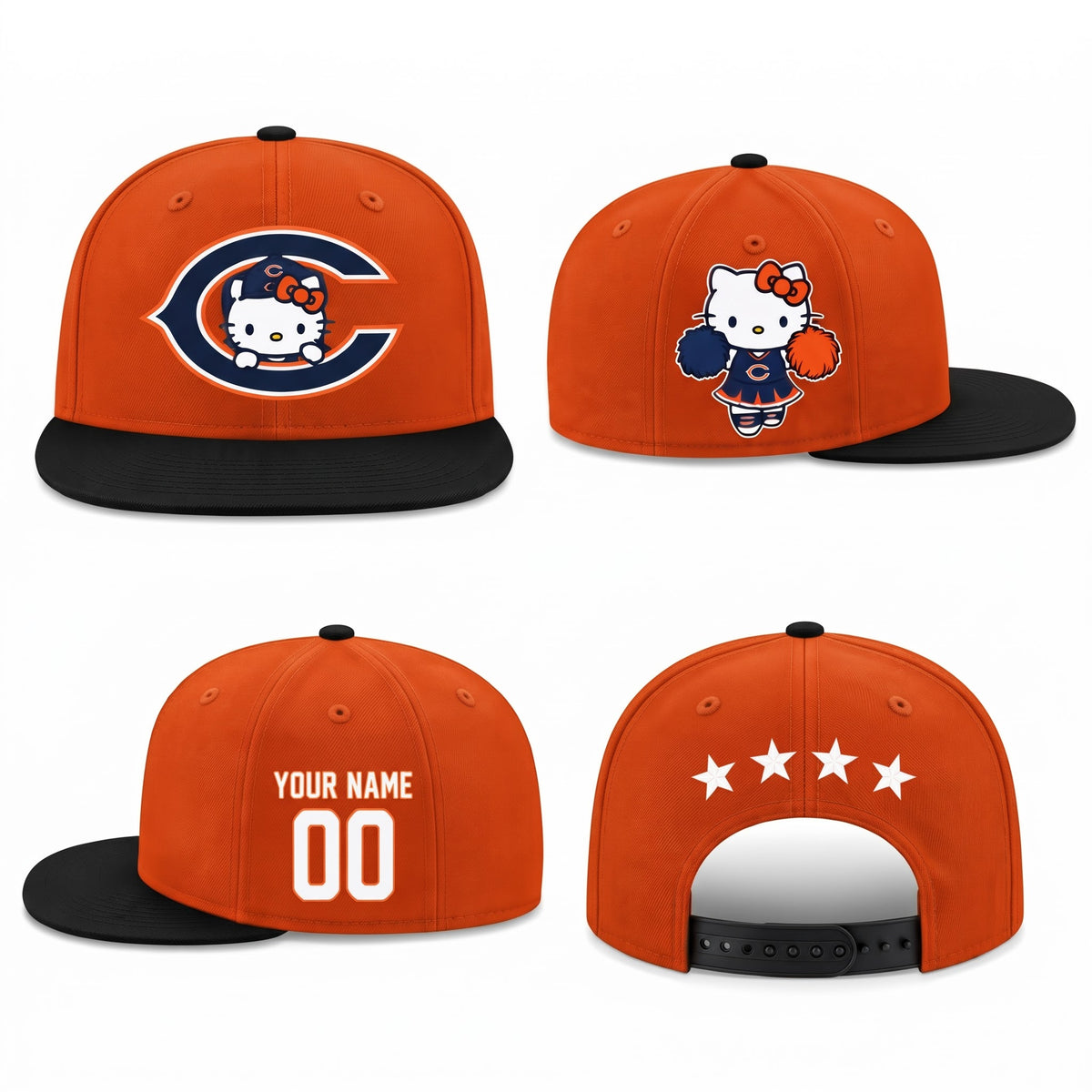 CHI x Meow KT Personalized Snapback Cap - Printed