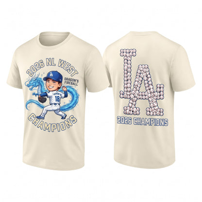 SEA 2026 NL West Champs Two Sides T-Shirt - Printed V4