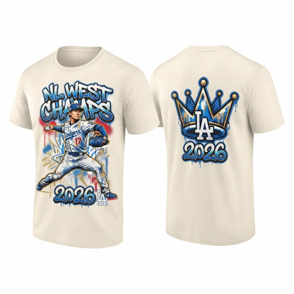 SEA 2026 NL West Champs Two Sides T-Shirt - Printed V5