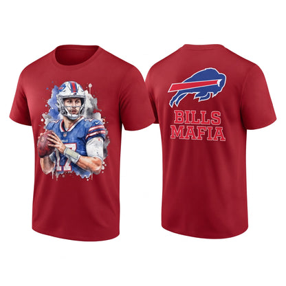 BUF John Allen #17 Two Sides T-Shirt - Printed V1