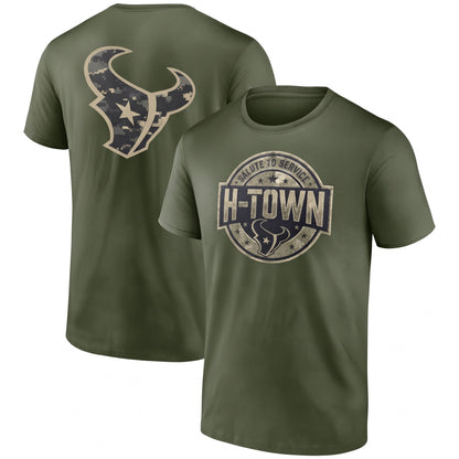 HOU x Salute To Service 2026 Edition Two Sides T-Shirt - Printed V4