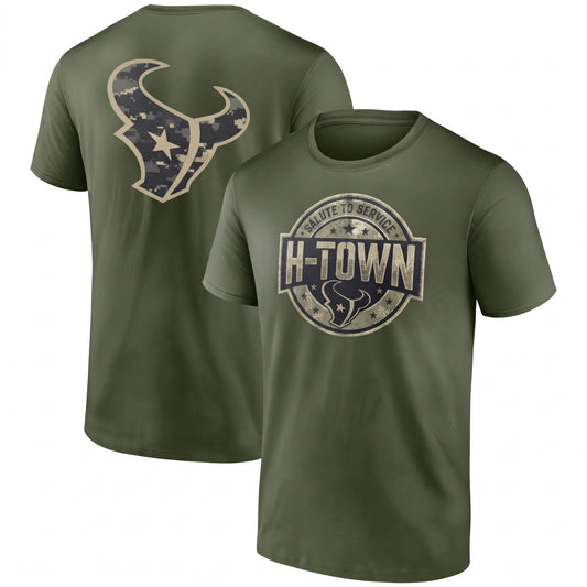 HOU x Salute To Service 2026 Edition Two Sides T-Shirt - Printed V4
