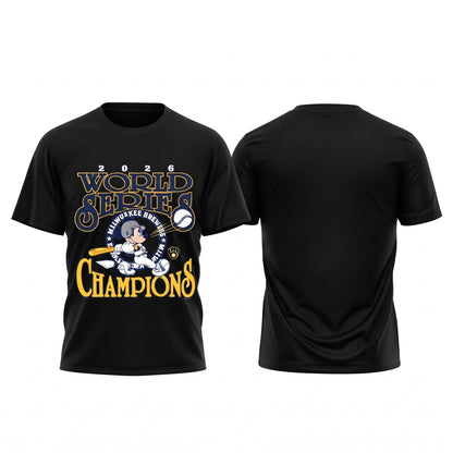 MIL World Series Champions One Side T-Shirt - Printed V38