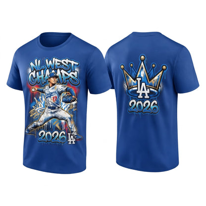 SEA 2026 NL West Champs Two Sides T-Shirt - Printed V5