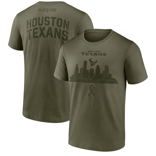 HOU x Salute To Service 2026 Edition Two Sides T-Shirt - Printed V2