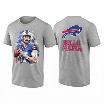 BUF John Allen #17 Two Sides T-Shirt - Printed V1