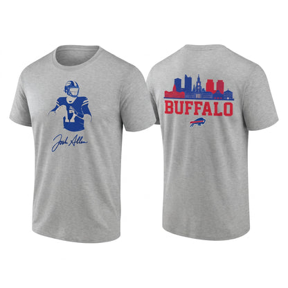 BUF John Allen #17 Two Sides T-Shirt - Printed V2